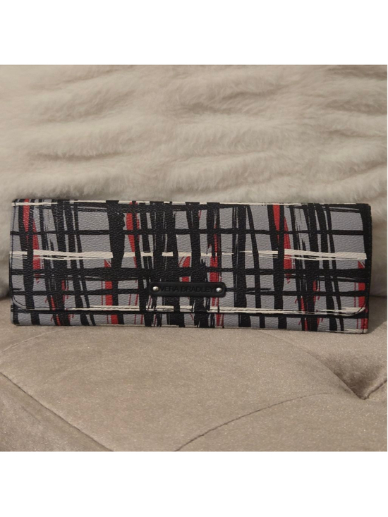 Vera Bradley Handbags - Women's Vera Bradley Gray Black Red Plaid Wallet One Size